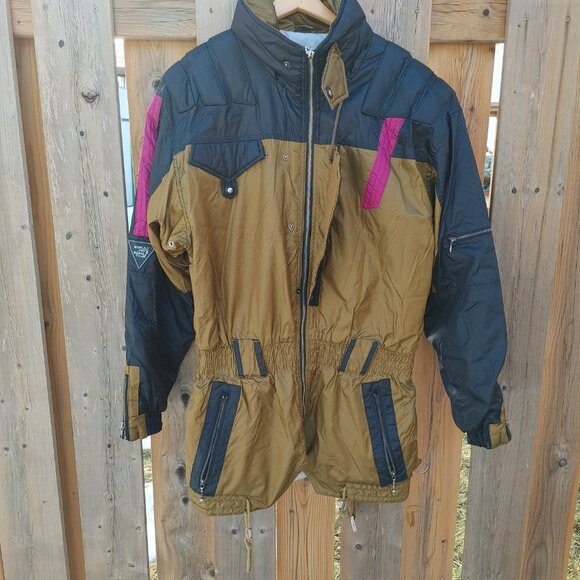 Men's Vintage 80's World Pro Mogul Tour Belted Ski Jacket Men's Medium - Picture 6 of 14